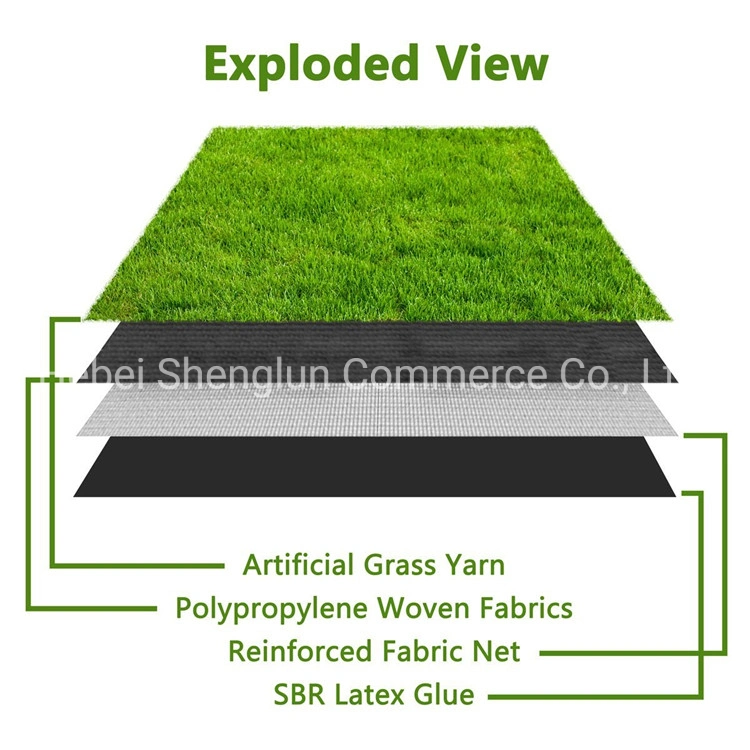 Four-Color Leisure Grass, Gazon Synthetique 35mm 40mm Artificial Grass for Landscaping Gazon Synthetique